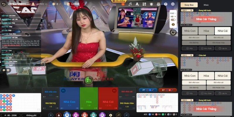 Tận hưởng niềm vui cùng Live Baccarat kịch tính